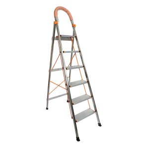 Thang nhôm ghế tay vịn 6 bậc cao 150cm DA-C6